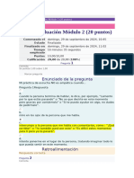 Test de Evaluación Módulo 2 (20 Puntos) : Enunciado de La Pregunta