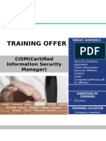 Cism Training - Program - Updated