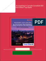 Modern Advanced Accounting in Canada Canadian 8th Edition Hilton Test Bank