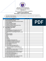 Teachers Preparedness Monitoring Tool