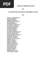 Automated External Defrribillator