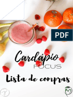 Lista de Compras - Cardápio Focus