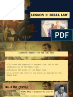 Lesson 1 Rizal Law