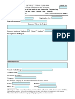 Project Proposal Form - Students