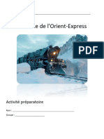 Activité Préparatoire Le Crime de l'Orient-Express