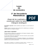 Secundaria Tercero Lunes Matemáticas Lunes 21 de Nov