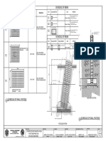 Column and Footing Detail Schedule of Beam