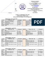 Emploi de Temps FASE Semaine Du 28 Octobre Au 02 Novembre 2024