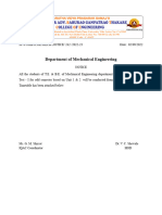 Student Notice For UT I AY 2021-22 SEM I For SE & TE