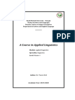 Applied Linguistics