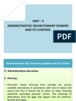 Unit 3 Administrative Discretion For Class