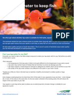 Water Quality Factsheet Keeping Fish