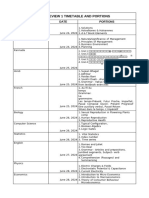 PU2 Review 1 TimetablePortions