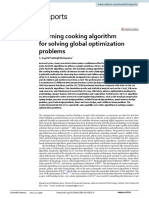 Learning Cooking Algorithm For Solving Global Optimization Problems