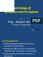 Psychology of Perception and Sensation Modified