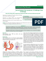 Gastrooesophageal Cancer Related Pain Syndrome A Challenge Case To Manage