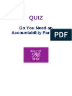 Do You Need An Accountability Partner Quiz