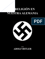 Adolf Hitler, La Religión en Nuestra Alemania