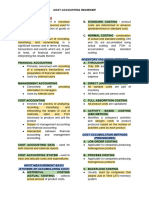 Cost Accounting Reviewer - Concepts