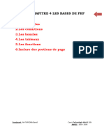 Chapitre 4 Les Bases de PHP