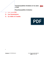 Chapitre 3 Fonctionnalités Évoluées Et Mise en Page Du Site Web