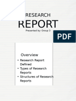 Group 3 Research Report