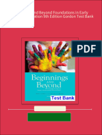 Beginnings and Beyond Foundations in Early Childhood Education 9th Edition Gordon Test Bank