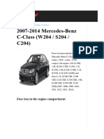 '07-'14 Mercedes-Benz C-Class (W204 - S204 - C204) Fuse Box Diagram