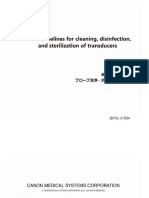 Canon Transducers Disinfection Procedure