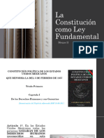 La Constitución Como Ley Fundamental - Clasificación de Garantías Individuales - 18 Nov 21