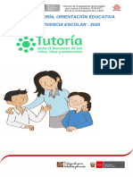 Plan de Tutoría, Orientación Educativa - 2020 - F.T.A.