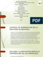 Temperatura en Conservacion de Alimentos.