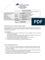 ENG 101 (15) Course Outline, Summer 2021