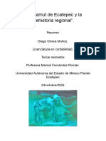 El Mamut de Ecatepec y La Prehistoria Regional