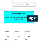 Procedimiento Uso Andamios Layher Alrround - Formato