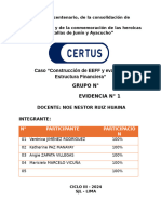 Caso "Construcción de EEFF y Evaluación de Estructura Financiera"