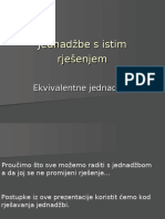 4 Jednadzbe S Istim Rjesenjem