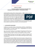 EDITAL N.º 11/2024 Chamamento Público para Seleção de Projetos de Inovação para O Programa Startup Nordeste Rio Grande Do Norte