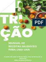 Capa para Ebook Receitas Saudáveis para Diabéticos Moderno Verde