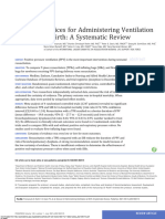 Devices For Administering Ventilation at Birth - A Systematic Review