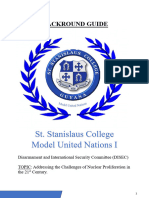 St. Stanislaus College Model United Nations I: Backround Guide