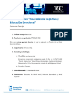 Taller Intensivo - Neurociencia Cognitiva y Educación Emocional