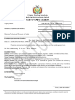 Certificado Medico