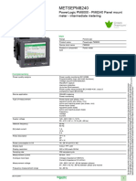 Schneider Power Analyser METSEPM 8240 Datasheet