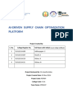 Ai Driven Supply Chain Optimization Platform