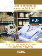 Manual Etiqueta Nutricional FDA - Páginas 2 A 7