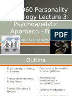 Lecture 3 Freud & The Psychoanalytic Approach