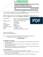 Registration For Facilio Internship Cum PPO Recruitment Drive For 2025 Graduating Batch