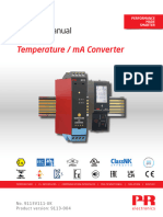 Product Manual: Temperature / Ma Converter