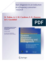 Broken Rotor Bars Diagnosis in An Induction Motor Fed From A Frequency Converter: Experimental Research